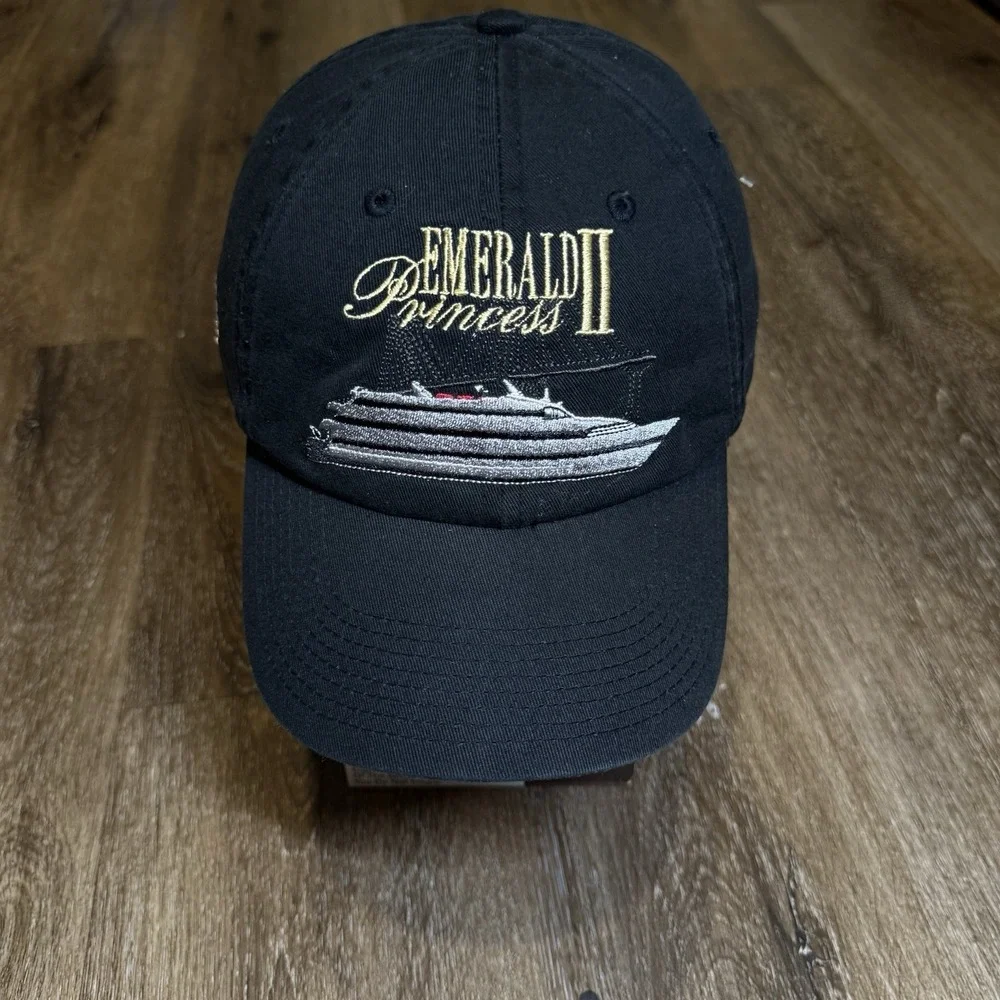 Ocean Player Club Poker Hat Navy Black White Adj Strap Degen Gamble Spade